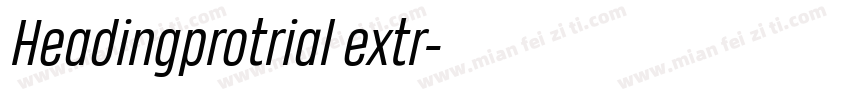 Headingprotrial extr字体转换